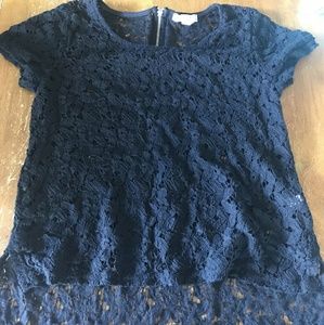 Delias lace black shirt